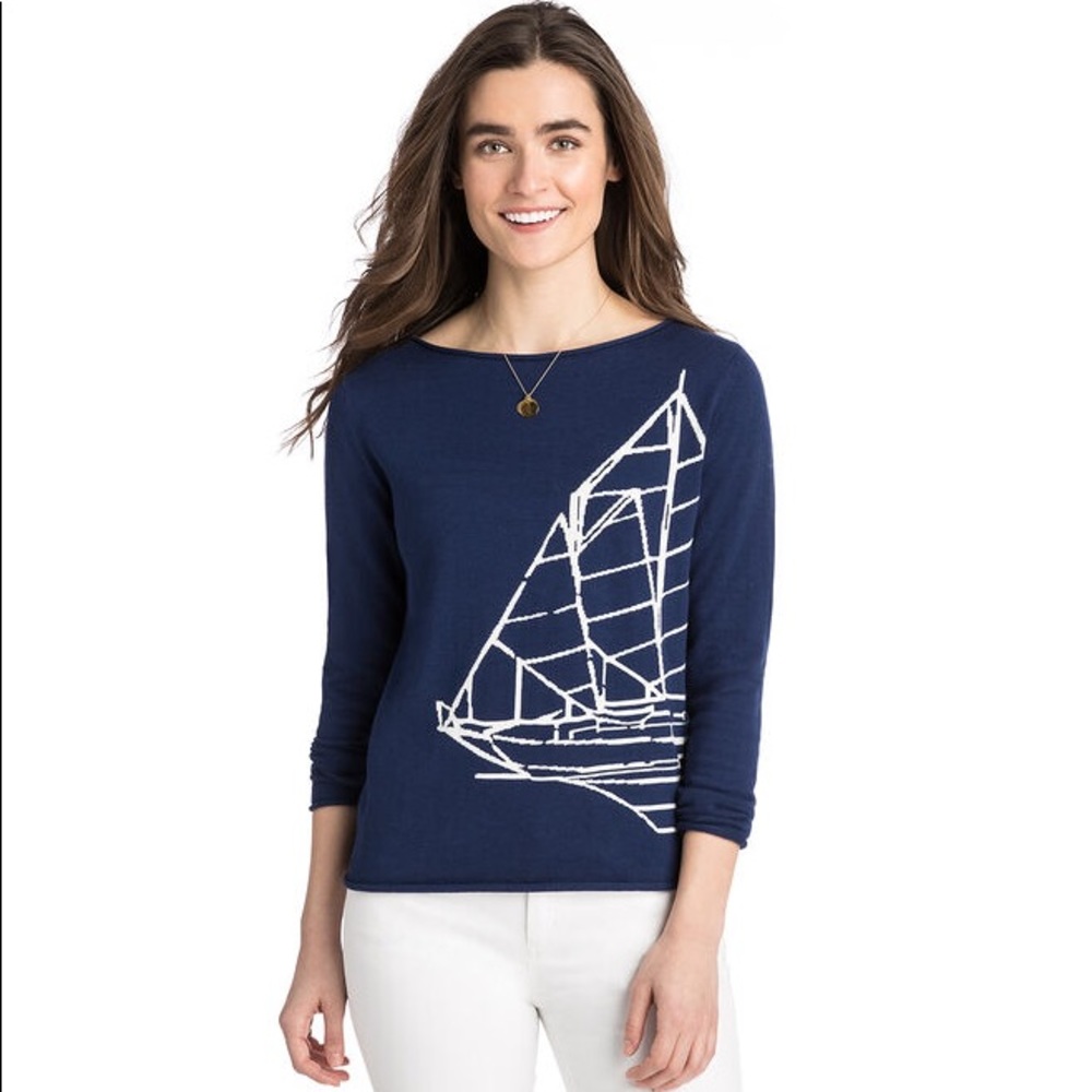 Vineyard vines nautical intarsia sweater